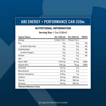 Load image into Gallery viewer, ABE Energy + Performance pre-workout drink - 12 x 330ml
